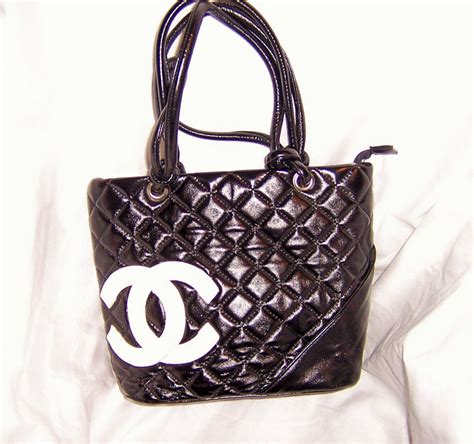 chanel black bag white logo|Chanel purses black original.